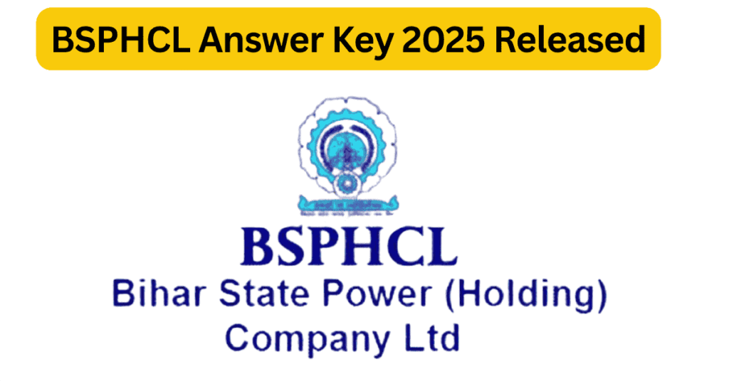 BSPHCL Answer Key 2025