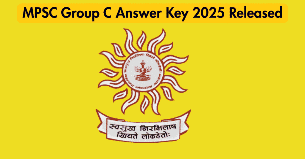 MPSC Group C Answer Key 2025