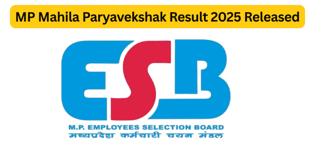 Mahila Paryavekshak Result 2025
